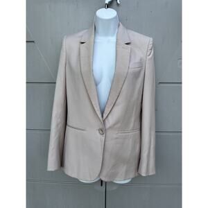 Stella McCartney Wool Blazer One Button Shawl Lapel Sz M READ Tailored Preppy